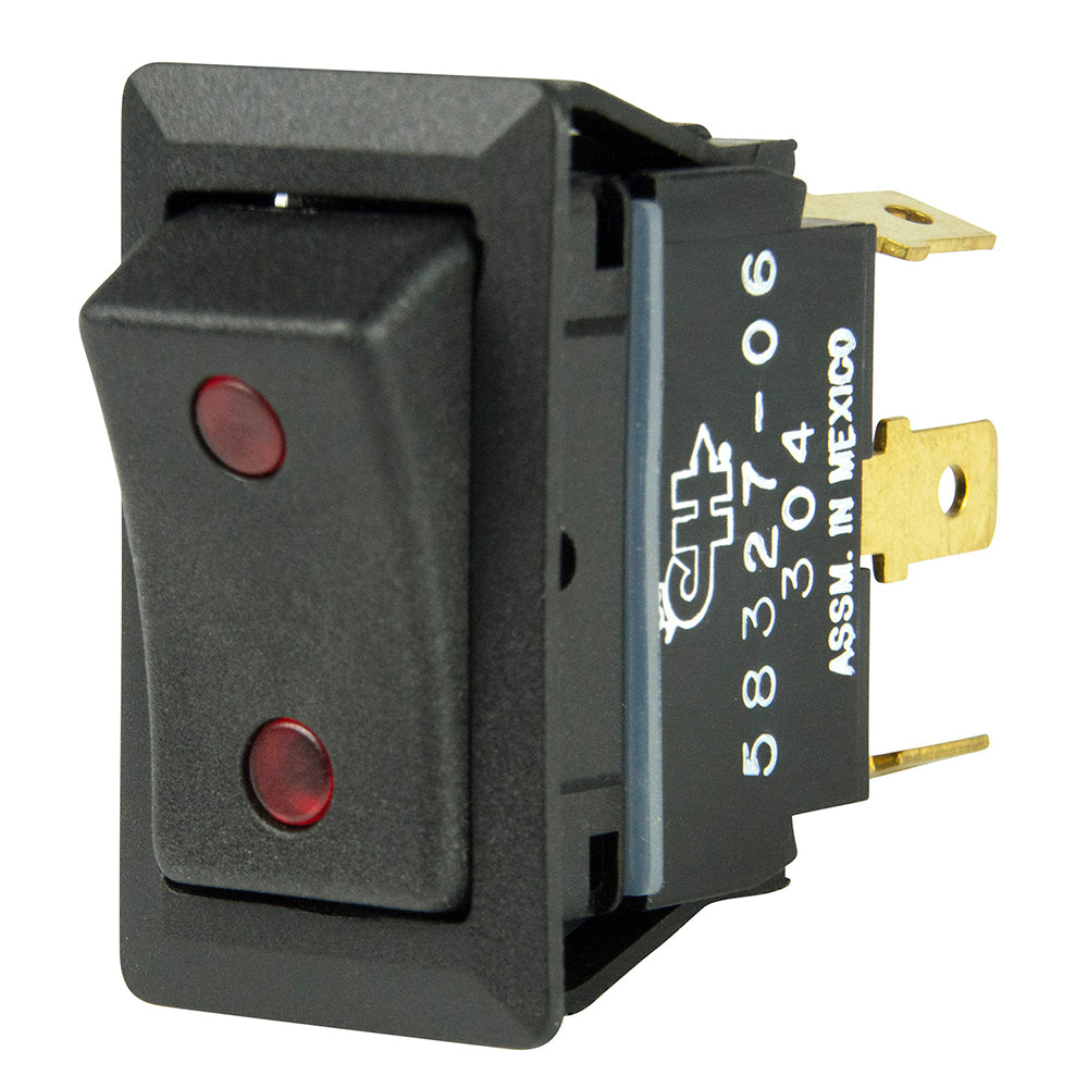 BEP SPDT Rocker Switch - 2-LEDs - 12V/24V - ON/OFF/ON [1001715] - shopbulluna.com