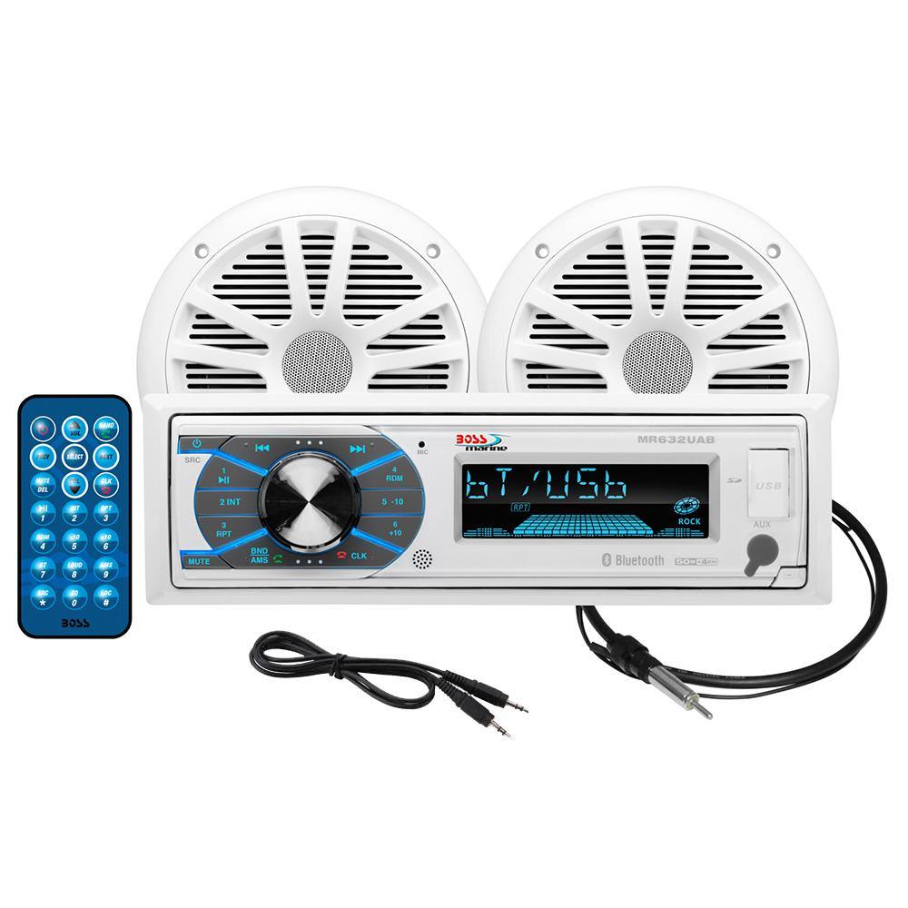 Boss Audio MCK632WB.6 Package w/AM/FM Stereo  Pair of 6.5" Speakers [MCK632WB.6] - shopbulluna.com