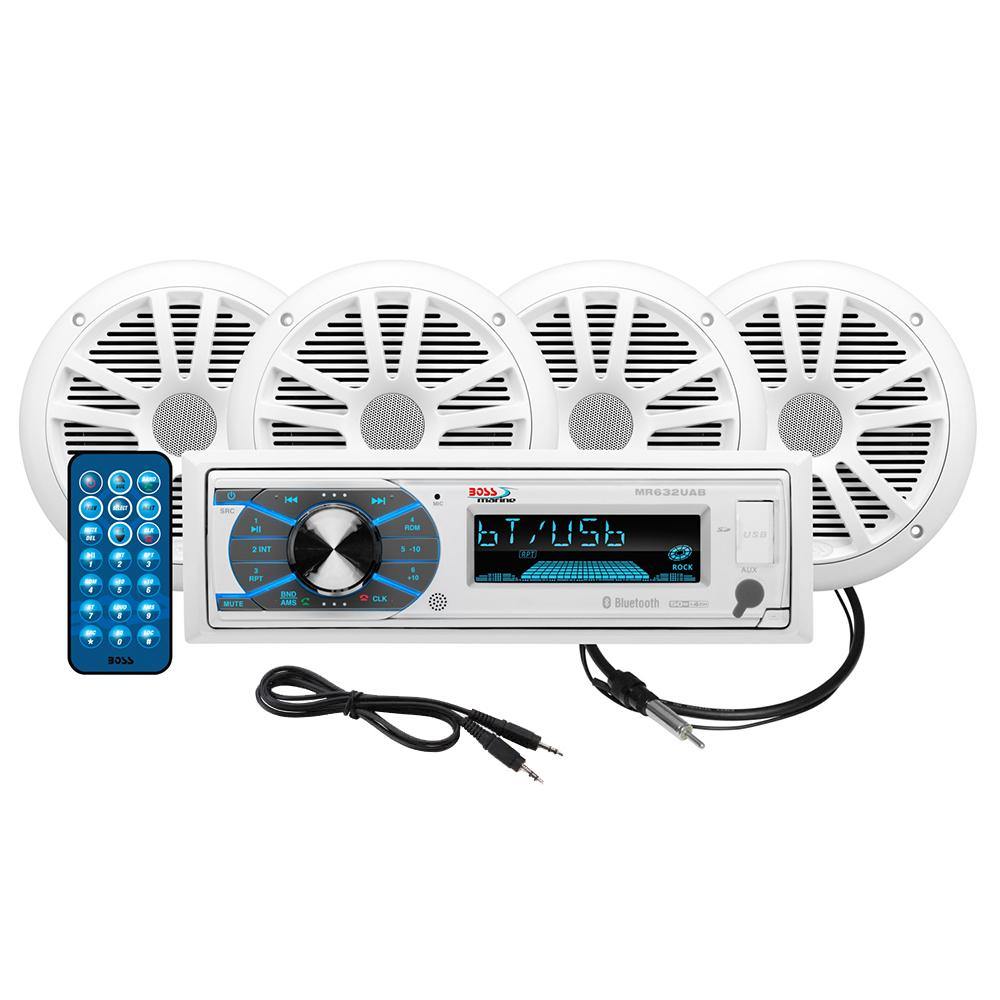 Boss Audio MCK632WB.64 Package AM/FM Digital Media Receiver; 2 Pairs of 6.5" Speakers  Antenna [MCK632WB.64] - shopbulluna.com