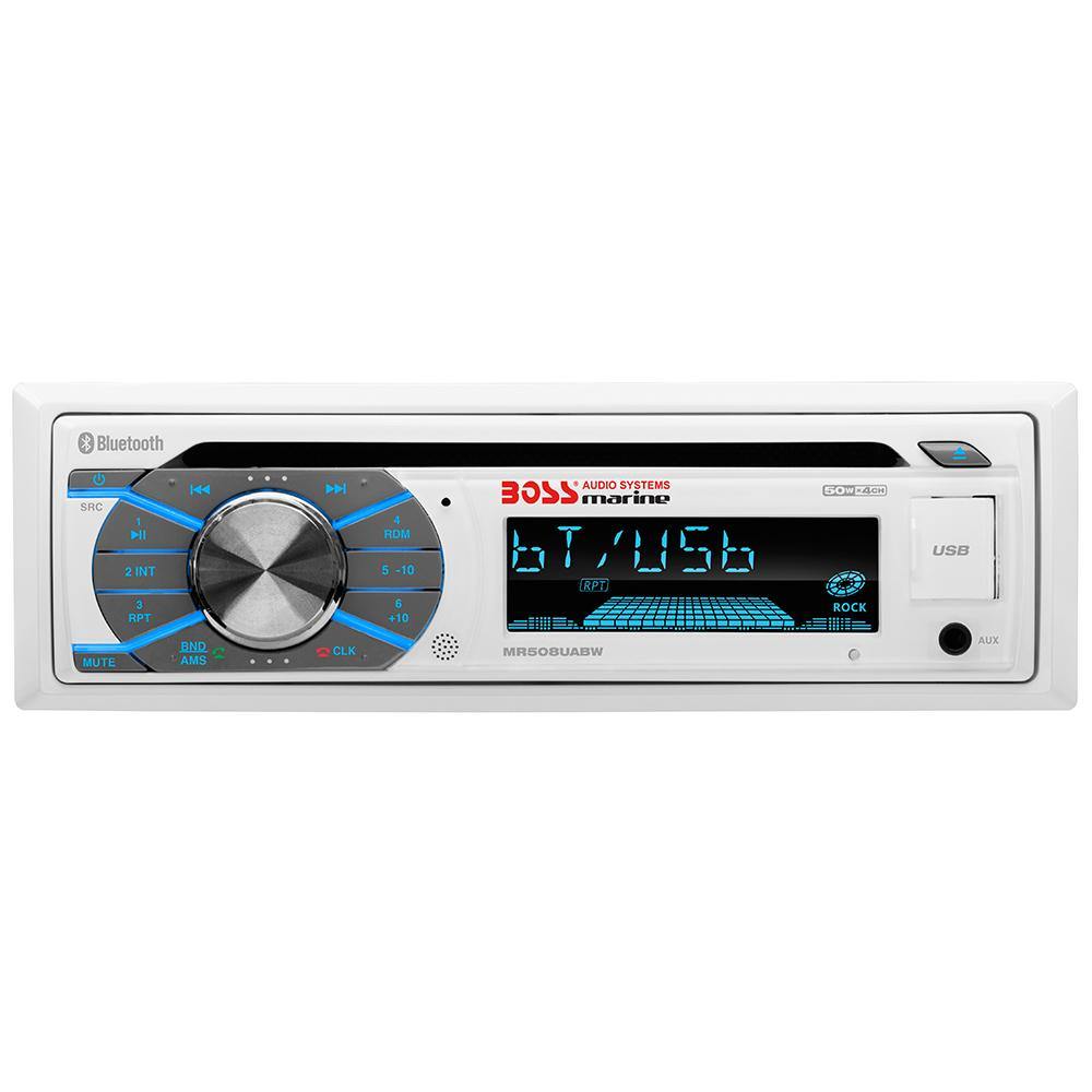 Boss Audio MR508UABW Single-DIN CD/USB/SD/MP3/WMA/AM/FM Receiver w/Bluetooth [MR508UABW] - shopbulluna.com