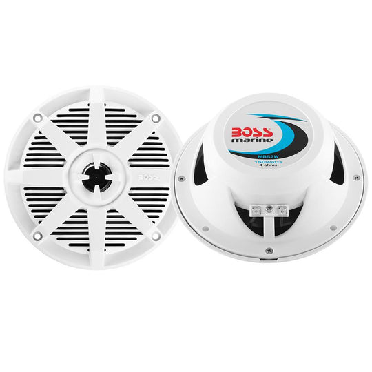 Boss Audio MR52W 5.25" 2-Way 150W Marine Speaker - White - Pair [MR52W] - shopbulluna.com