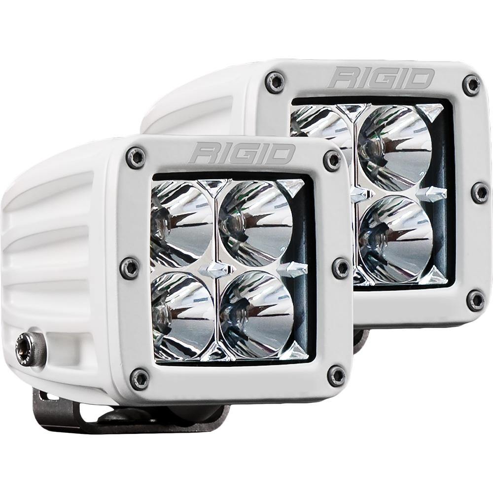 RIGID Industries D-Series PRO Hybrid-Flood LED - Pair - White [602113] - shopbulluna.com