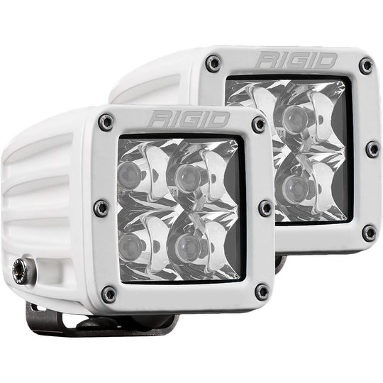 RIGID Industries D-Series PRO Hybrid-Spot LED - Pair - White [602213] - shopbulluna.com