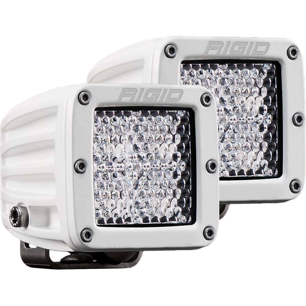 RIGID Industries D-Series PRO Hybrid-Diffused LED - Pair - White [602513] - shopbulluna.com