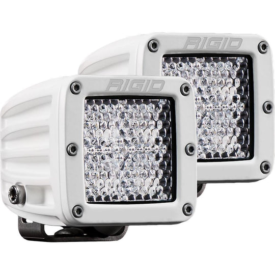 RIGID Industries D-Series PRO Hybrid-Diffused LED - Pair - White [602513] - shopbulluna.com