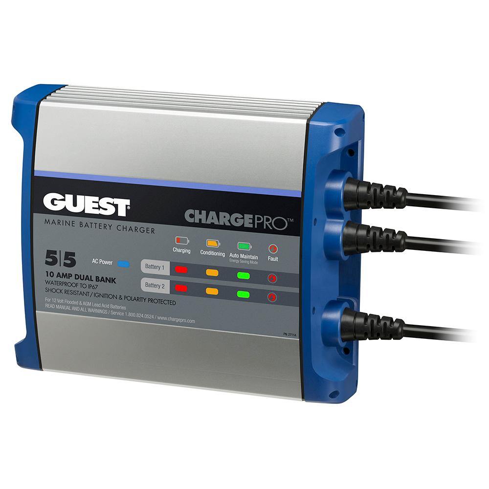 Guest On-Board Battery Charger 10A / 12V - 2 Bank - 120V Input [2711A] - shopbulluna.com