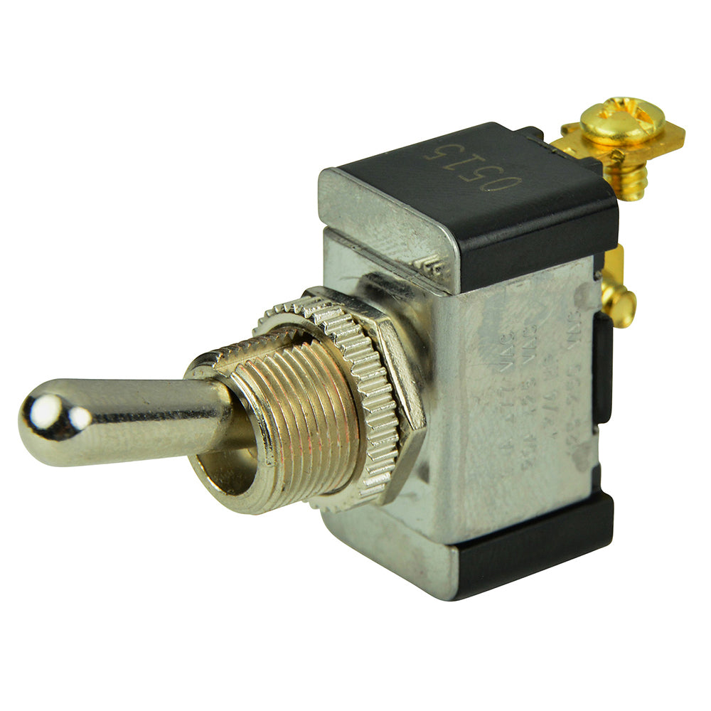 BEP SPST Chrome Plated Toggle Switch -OFF/(ON) [1002002] - shopbulluna.com