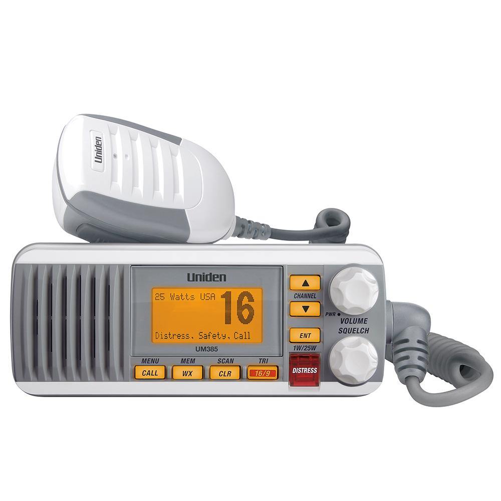 Uniden UM385 Fixed Mount VHF Radio - White [UM385] - shopbulluna.com