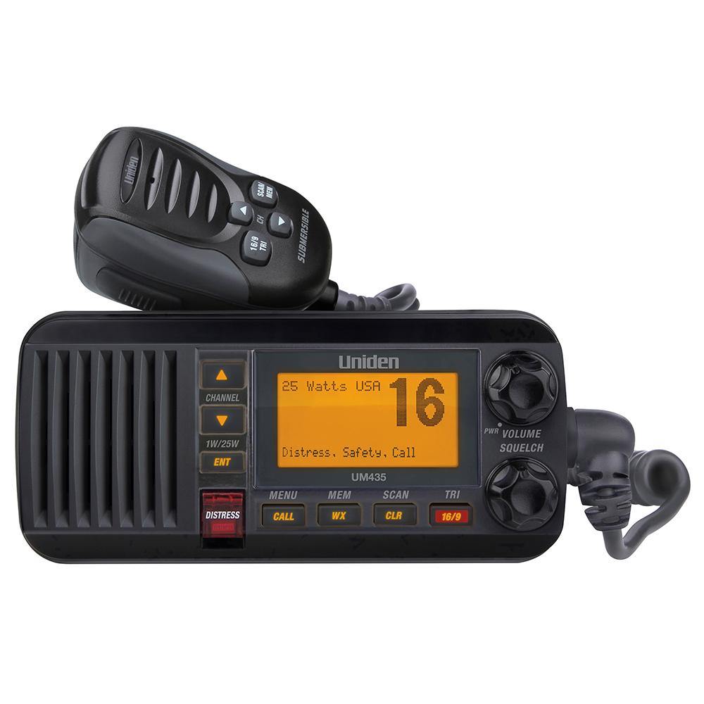 Uniden UM435 Fixed Mount VHF Radio - Black [UM435BK] - shopbulluna.com