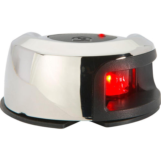 Attwood LightArmor Deck Mount Navigation Light - Stainless Steel - Port (red) - 2NM [NV2012SSR-7] - shopbulluna.com