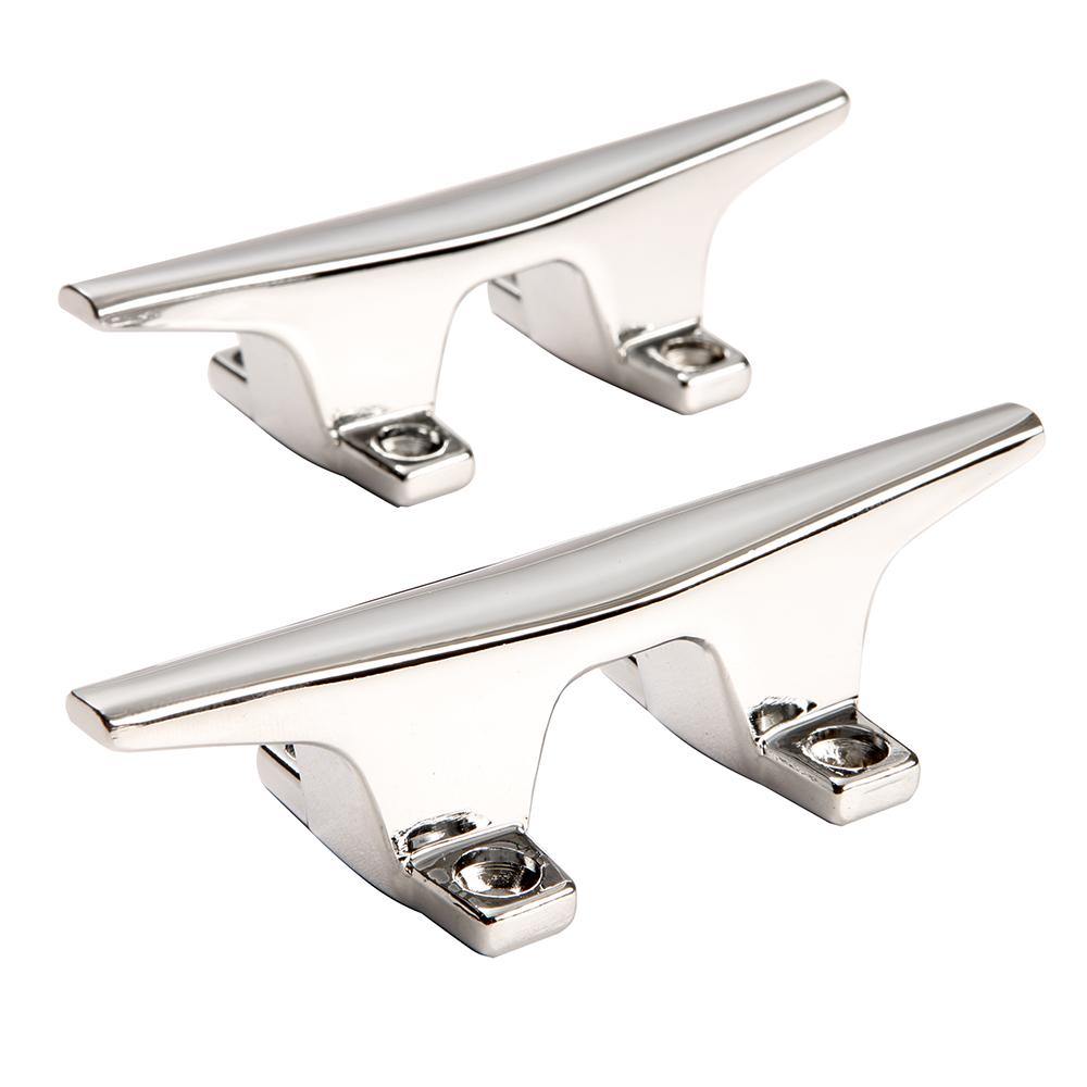 Attwood ZAMAK Chrome Plated Zinc Cleats - Pair - 4-1/2" [6244-6] - shopbulluna.com