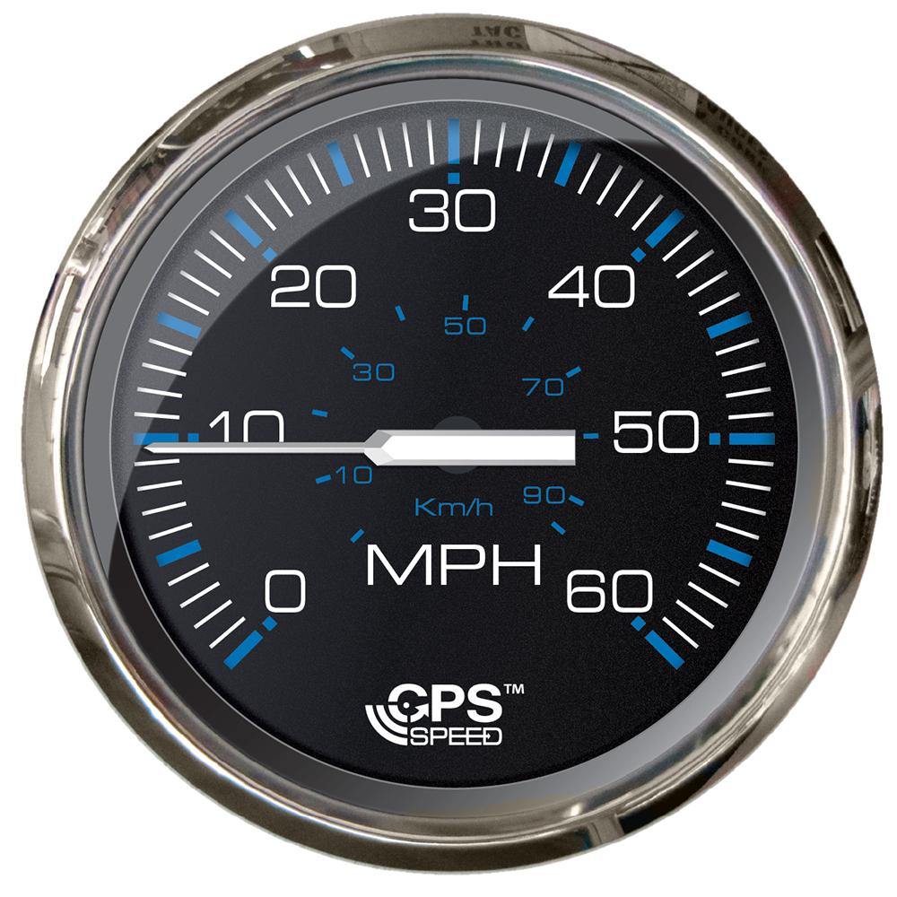 Faria Chesepeake Black 4" Studded Speedometer - 60MPH (GPS) [33749] - shopbulluna.com