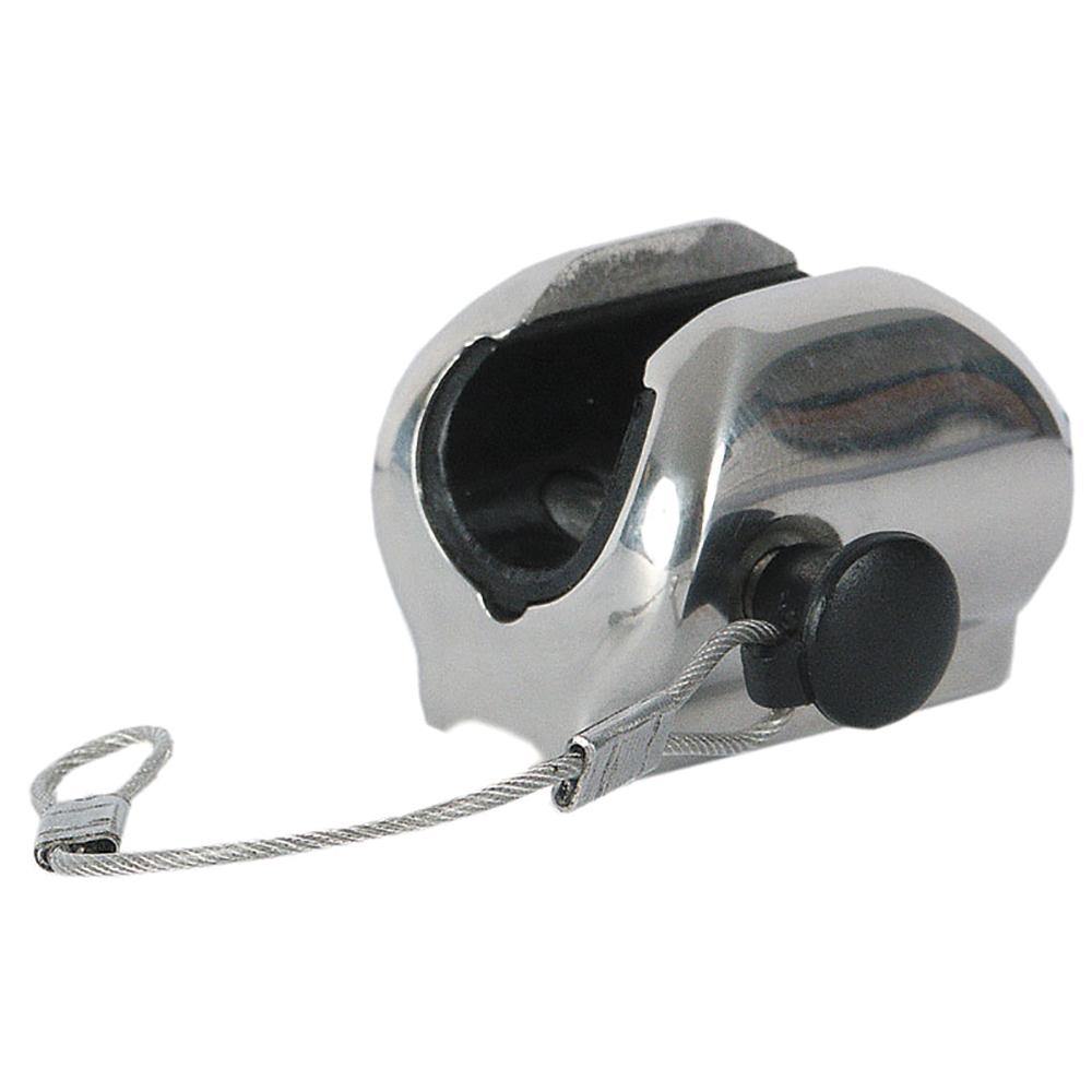 TACO Concave Deck Hinge w/Pin  Lanyard - Fits 7/8" Tube [F13-0242/244BN-1] - shopbulluna.com