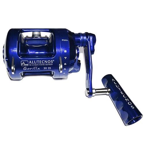 Alutecnos Albacore Gorilla 30 Two Speed Reel - Blue - shopbulluna.com