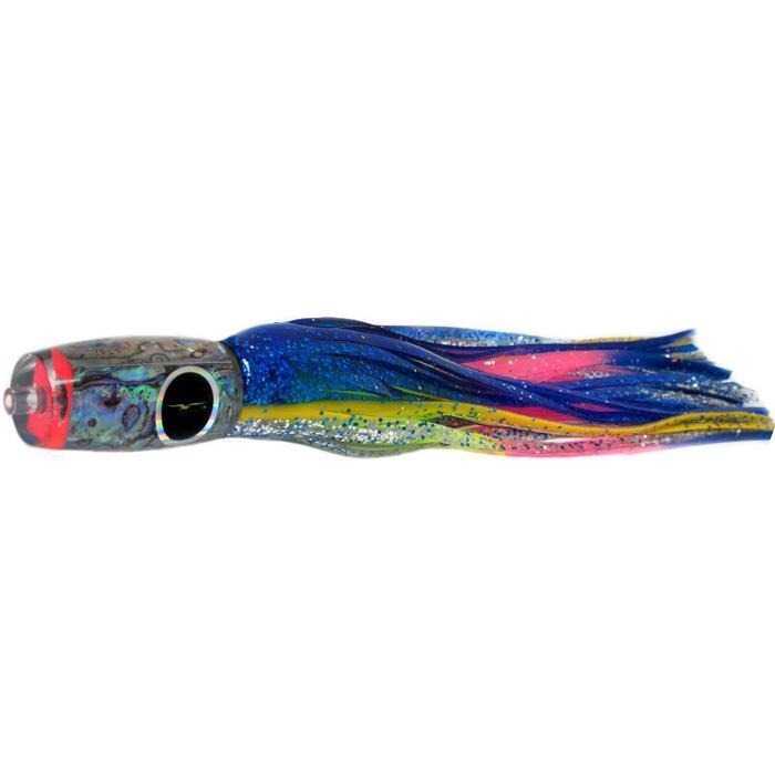 Black Bart Mini 1656 Flat Nose Medium Tackle Lure - Blue Yellow/Rainbow - shopbulluna.com