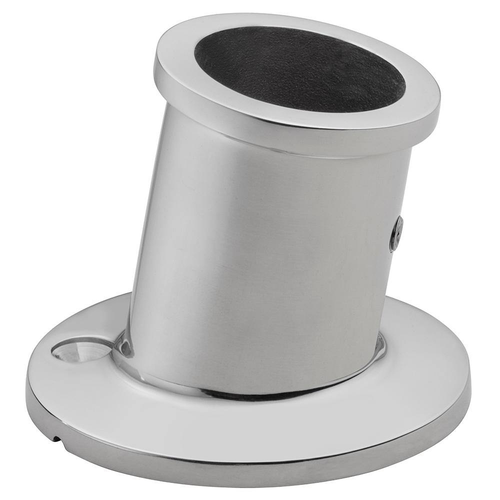 Whitecap Top-Mounted Flag Pole Socket - Stainless Steel - 1" ID [6147] - shopbulluna.com