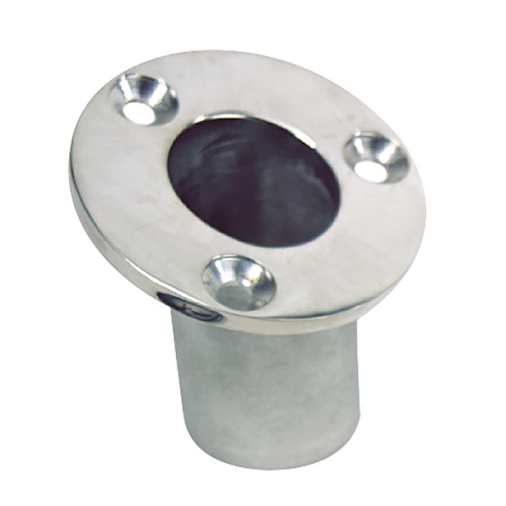 Whitecap Flush Mount Flag Pole Socket - Stainless Steel - 1-1/4" ID [6170] - shopbulluna.com