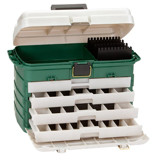 Plano 4-Drawer Tackle Box - Green Metallic/Silver [758005] - shopbulluna.com