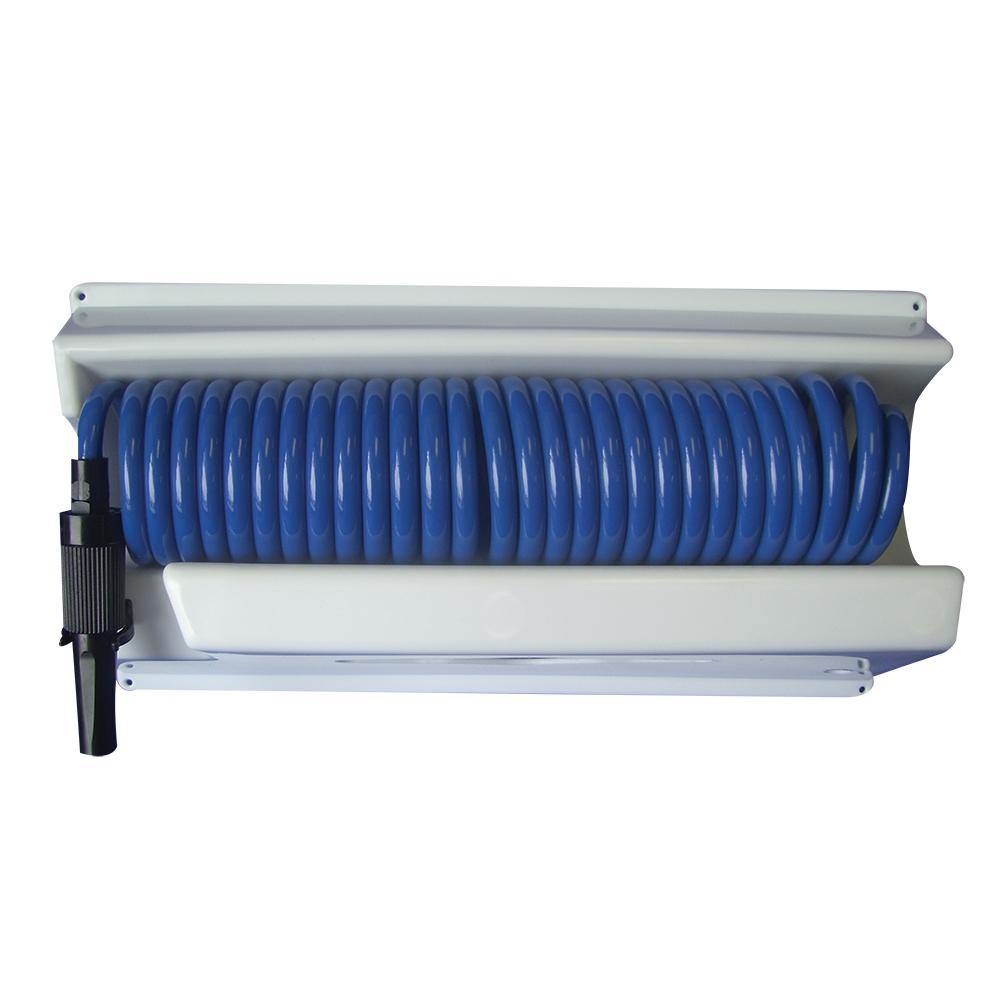 Whitecap 25 Blue Coiled Hose w/Mounting Case [P-0443] - shopbulluna.com