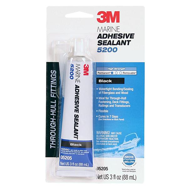 3M Marine 5200 Adhesive/Sealant - 3 Ounces - Black - shopbulluna.com