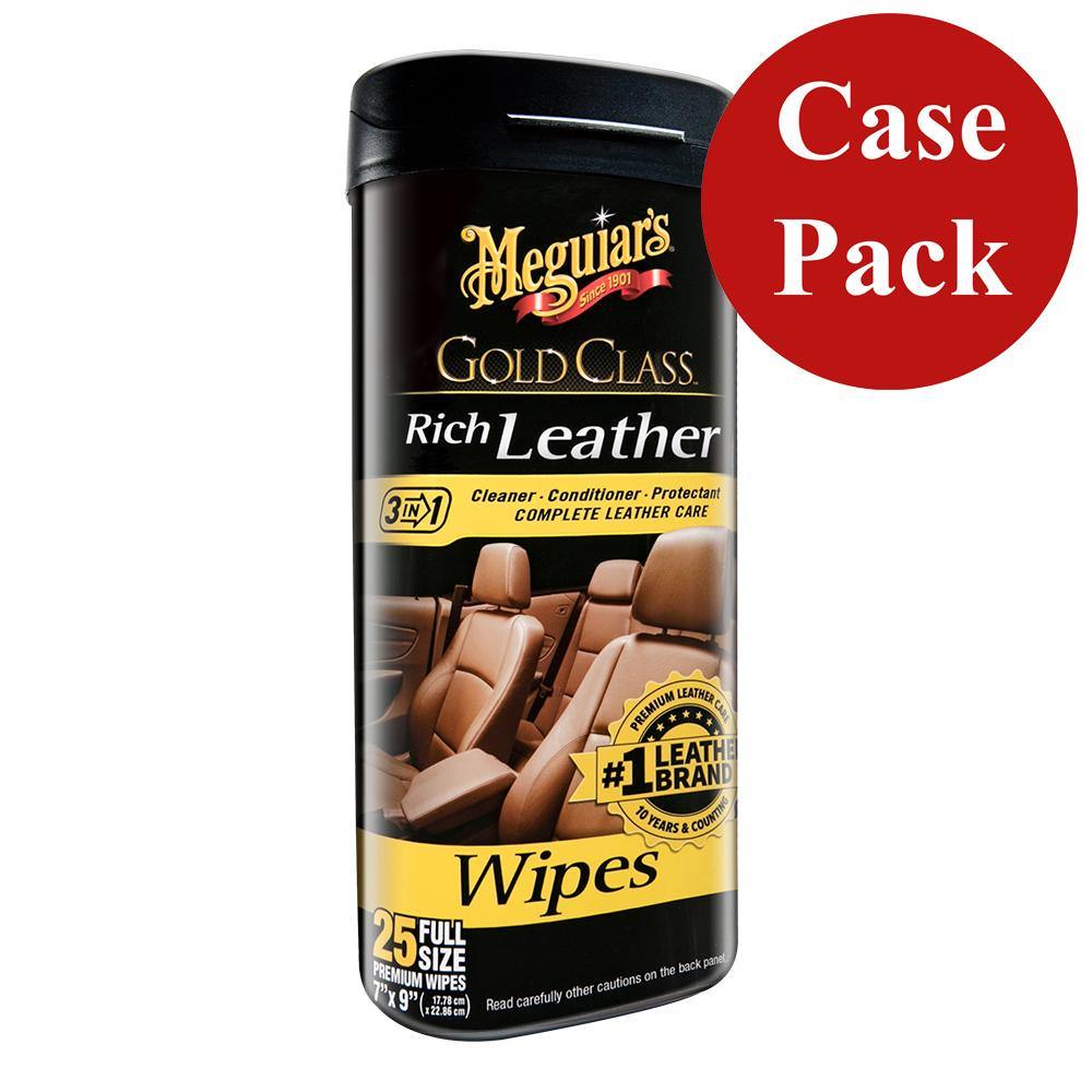 Meguiars Gold Class Rich Leather Cleaner  Conditioner Wipes *Case of 6* [G10900CASE] - shopbulluna.com