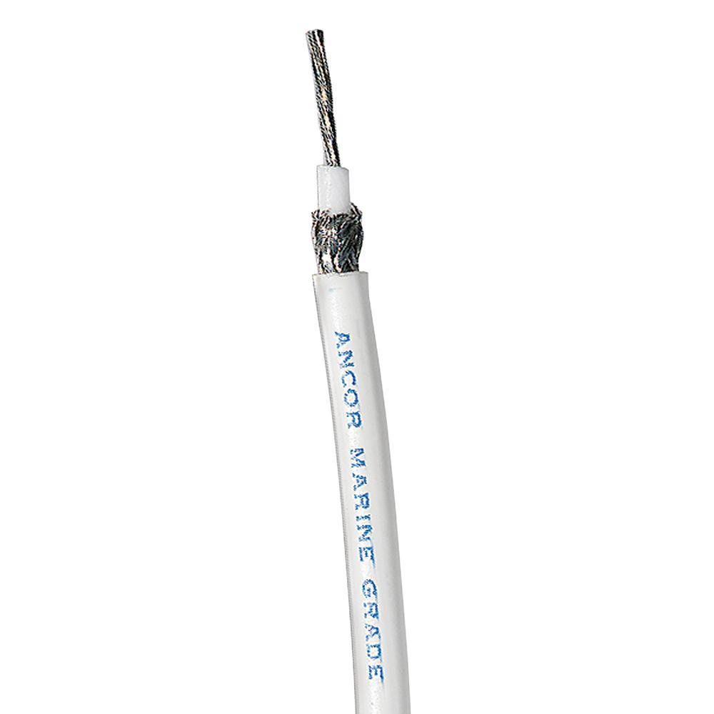 Ancor RG 8X White Tinned Coaxial Cable - Sold By The Foot [1515-FT] - shopbulluna.com