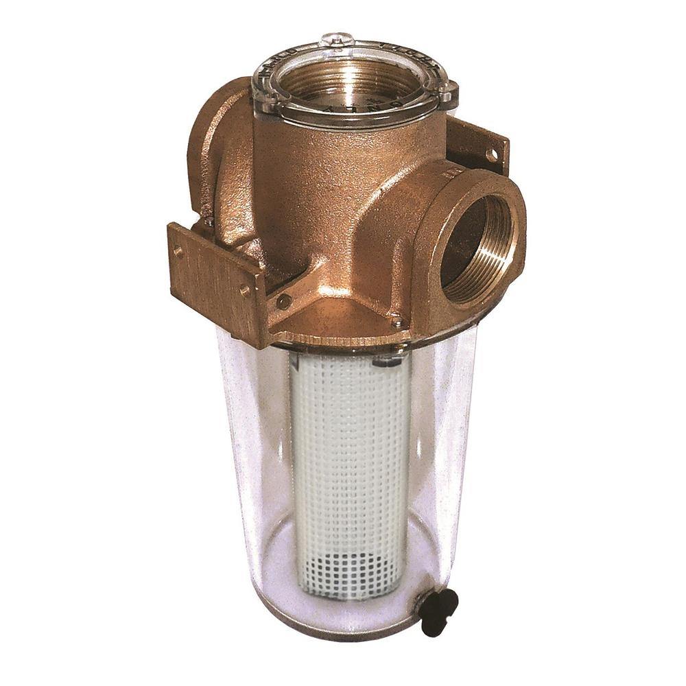 GROCO ARG-500 Series 1/2" Raw Water Strainer w/Non-Metallic Plastic Basket [ARG-500-P] - shopbulluna.com