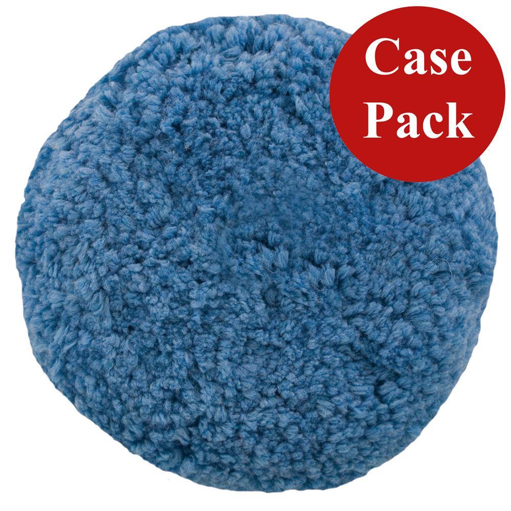 Presta Rotary Blended Wool Buffing Pad - Blue Soft Polish - *Case of 12* [890144CASE] - shopbulluna.com