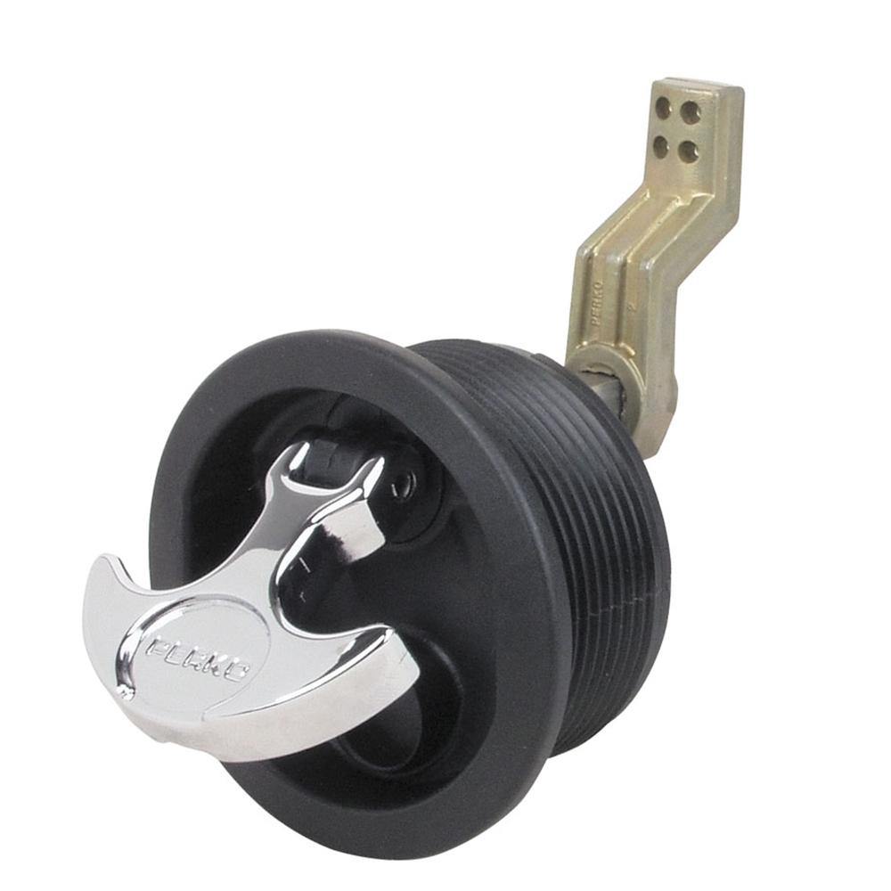 Perko Surface Mount Latch f/Smooth  Carpeted Surfaces w/Offset Cam Bar [1092DP1BLK] - shopbulluna.com