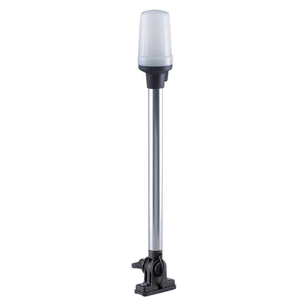 Perko Fold Down All-Round Pole Light - Vertical Mount - White [1137DP0CHR] - shopbulluna.com