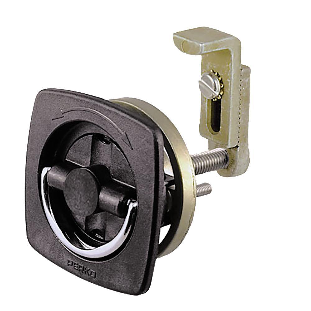 Perko Flush Latch - Non-Locking - 2.5" x 2.5" w/Offset Adjustable Cam Bar [0932DP2BLK] - shopbulluna.com