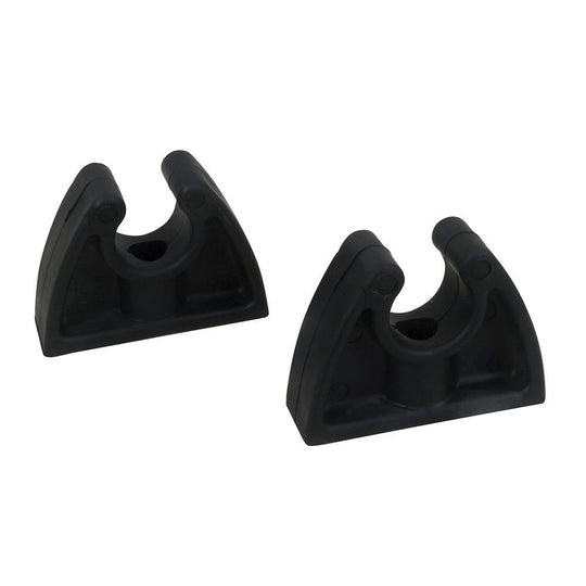 Perko Pole Storage Clips - Black - Pair [0477DP0BLK] - shopbulluna.com