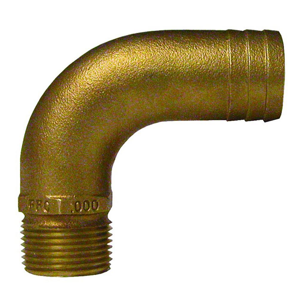 GROCO 1/2" NPT x 3/4" ID Bronze Full Flow 90 Elbow Pipe to Hose Fitting [FFC-500] - shopbulluna.com