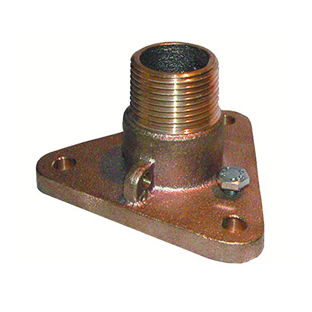 GROCO 3/4" Bronze NPS to NPT Flange Adapter [IBVF-750] - shopbulluna.com