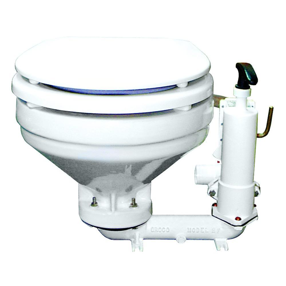 GROCO HF Series Hand Operated Marine Toilet [HF-B] - shopbulluna.com