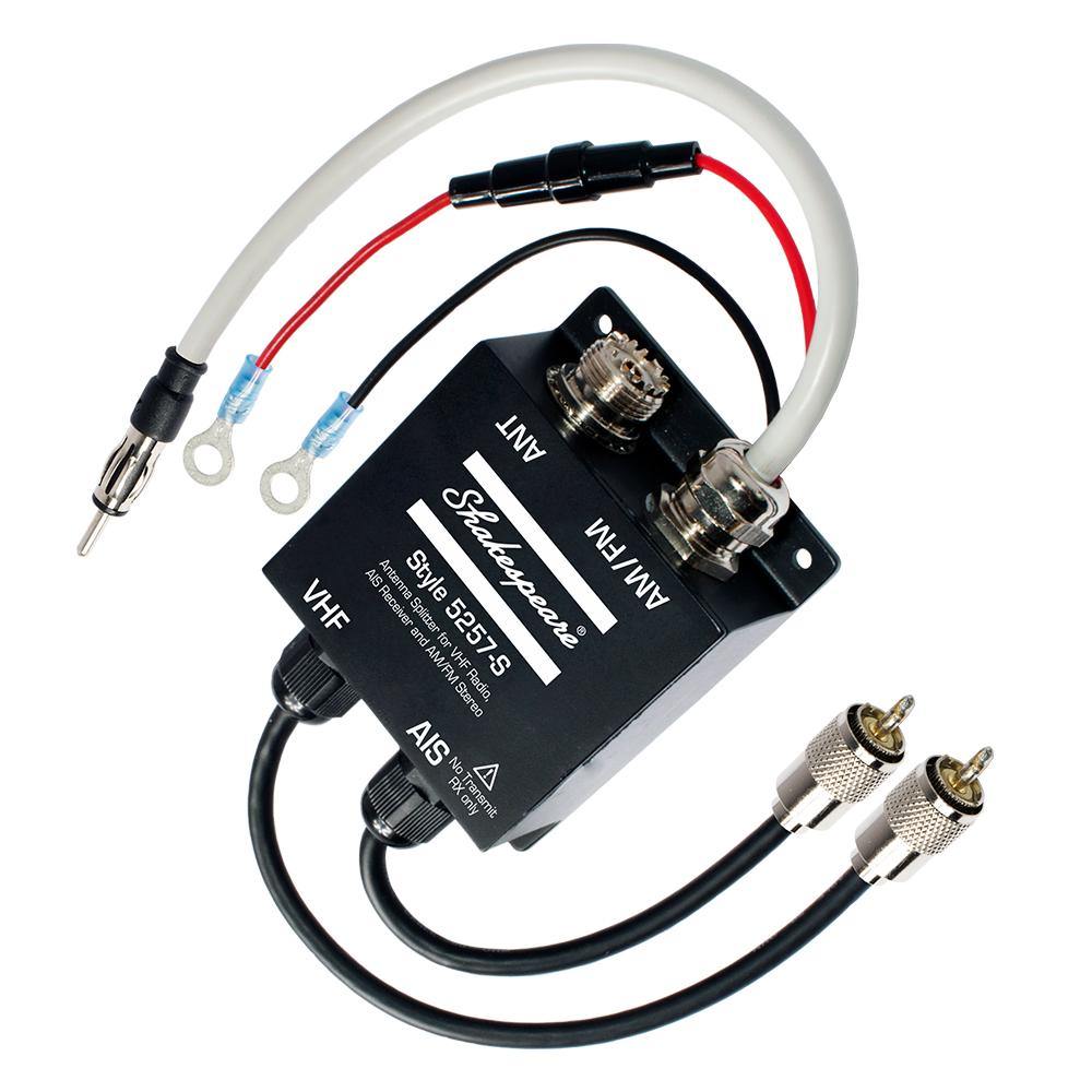 Shakespeare 5257-S Antenna Splitter f/VHF Radio, AIS Receiver  AM/FM Stereo [5257-S] - shopbulluna.com