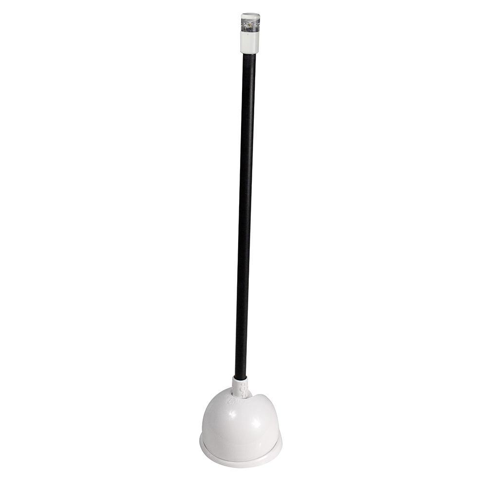 Lumitec Contour Anchor Light - 39" - Black Shaft White Base [101584] - shopbulluna.com