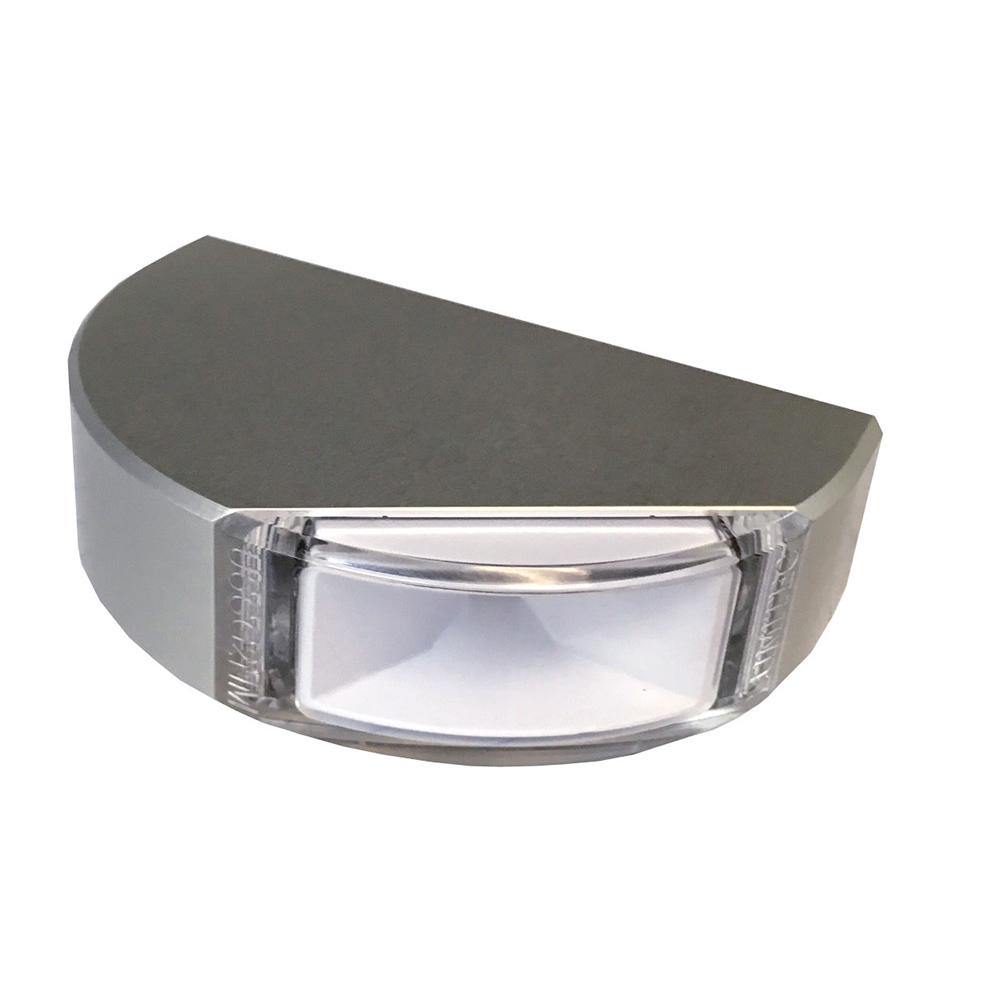 Lumitec Surface Mount Navigation Light - Classic Aluminum - Port Red [101577] - shopbulluna.com