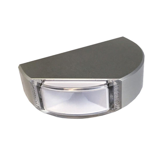 Lumitec Surface Mount Navigation Light - Classic Aluminum - Starboard Green [101578] - shopbulluna.com