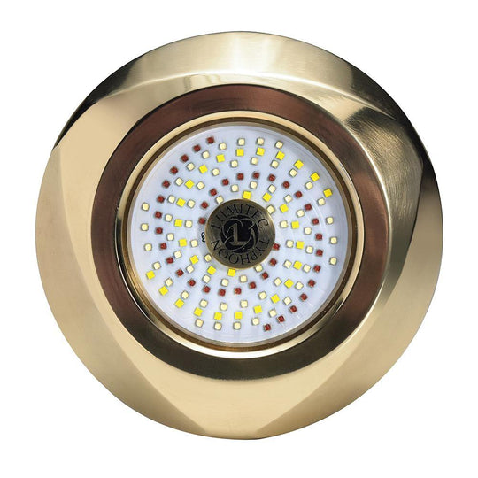 Lumitec Typhoon Underwater Bronze Thru-Hull LED Light - White/Blue [101448] - shopbulluna.com