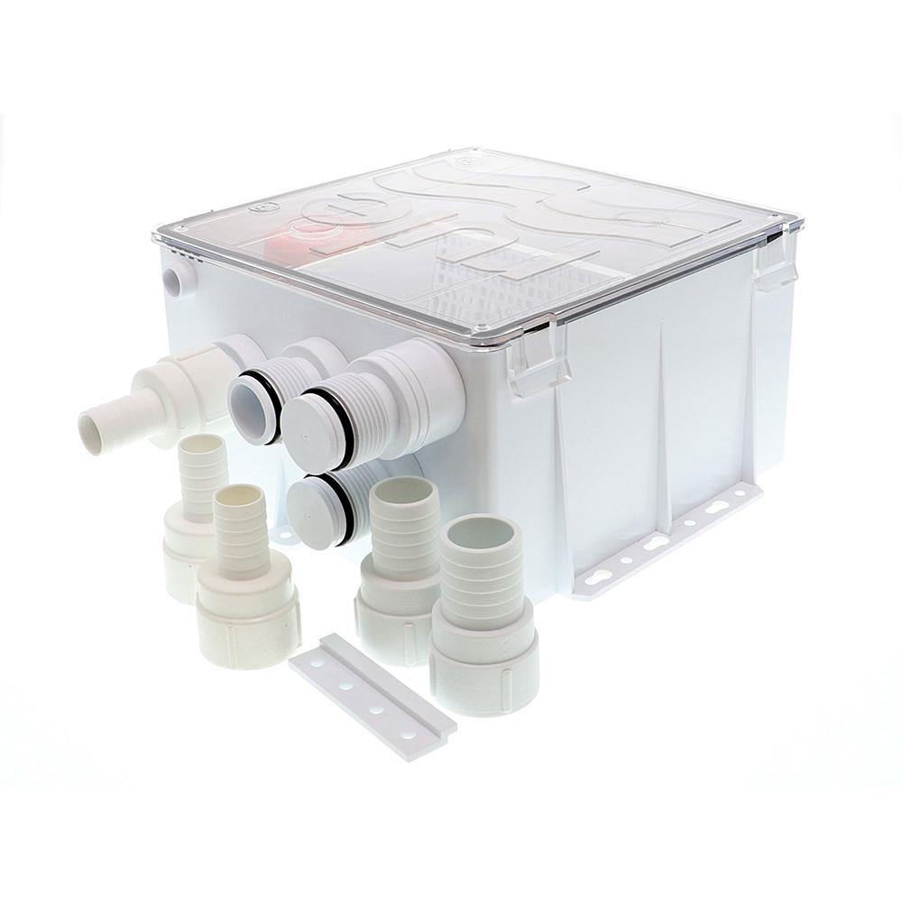 Rule Shower Drain Box w/800 GPH Pump - 12V [98B] - shopbulluna.com