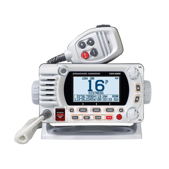 Standard Horizon GX1800G Fixed Mount VHF w/GPS - White [GX1800GW] - shopbulluna.com