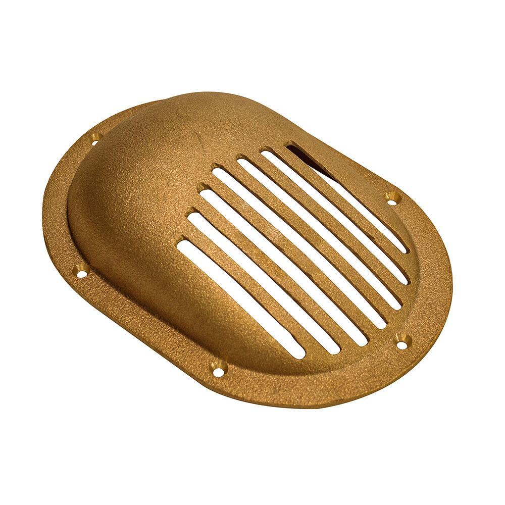 GROCO Bronze Clam Shell Style Hull Strainer w/Mount Ring f/Up To 1" Thru Hull [SC-1000] - shopbulluna.com