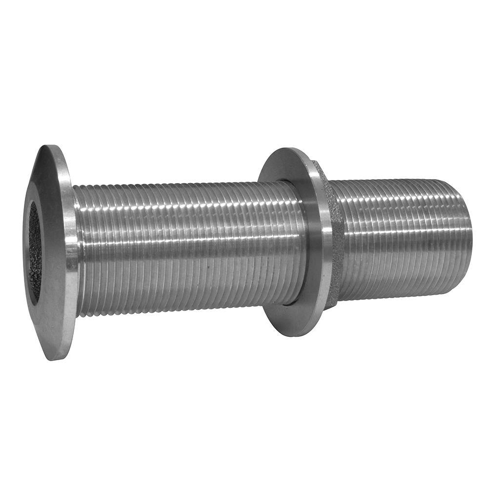 GROCO 3/4" Stainless Steel Extra Long Thru-Hull Fitting w/Nut [THXL-750-WS] - shopbulluna.com