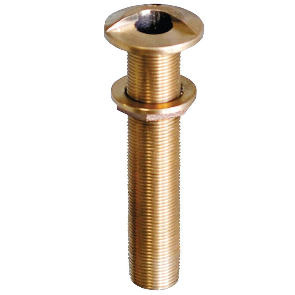 GROCO 3/4" Bronze Extra Long High Speed Thru-Hull Fitting w/Nut [HSTHXL-750-W] - shopbulluna.com