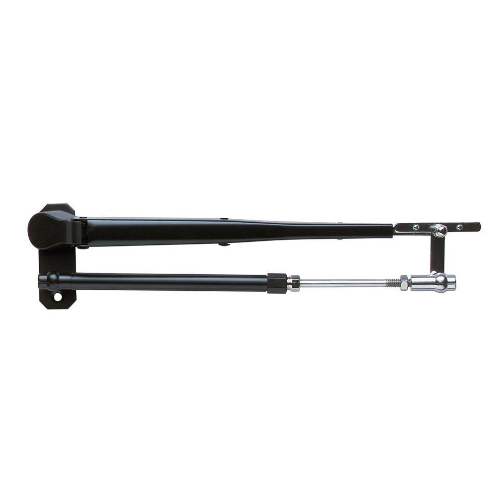 Marinco Wiper Arm Deluxe Black Stainless Steel Pantographic - 17"-22" Adjustable [33037A] - shopbulluna.com