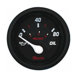 Faria Professional Red 2" Oil Pressure Gauge [14602] - shopbulluna.com