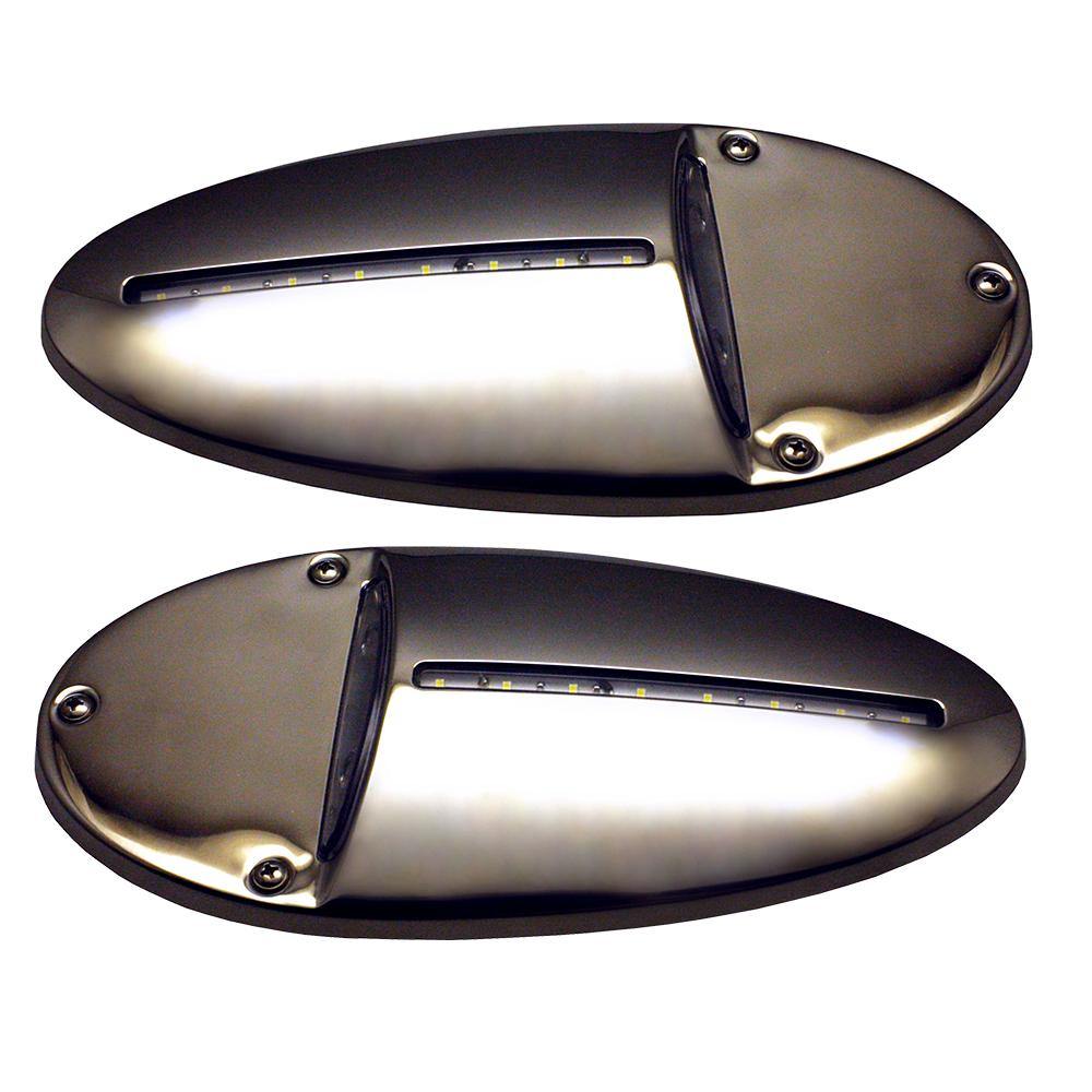 Innovative Lighting LED Docking Light- Mirrored Stainless Steel - Pair [585-0220-7] - shopbulluna.com