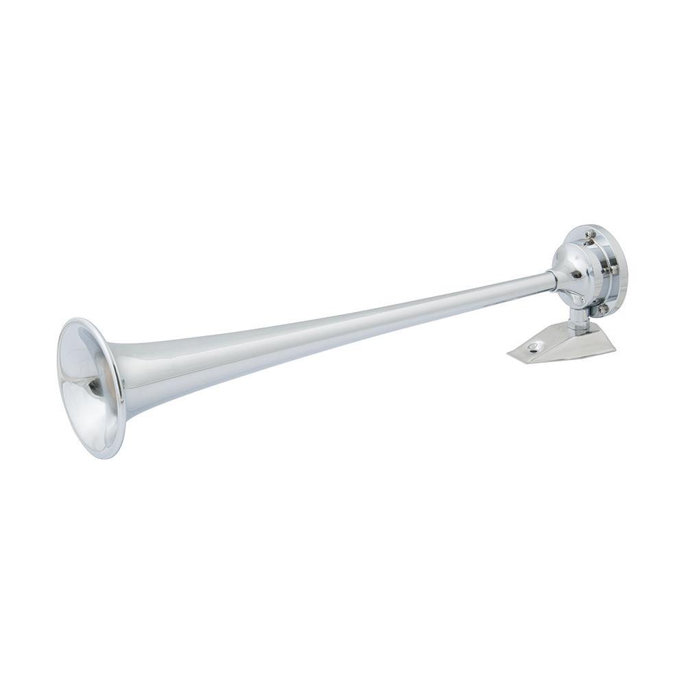 Marinco 12V Chrome Plated Single Trumpet Air Horn [10105] - shopbulluna.com