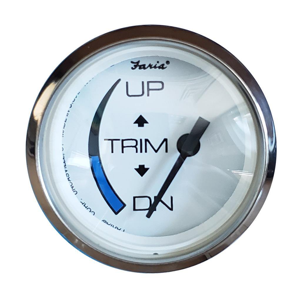 Faria Chesapeake White SS 2" Trim Gauge f/Honda Engines [13889] - shopbulluna.com